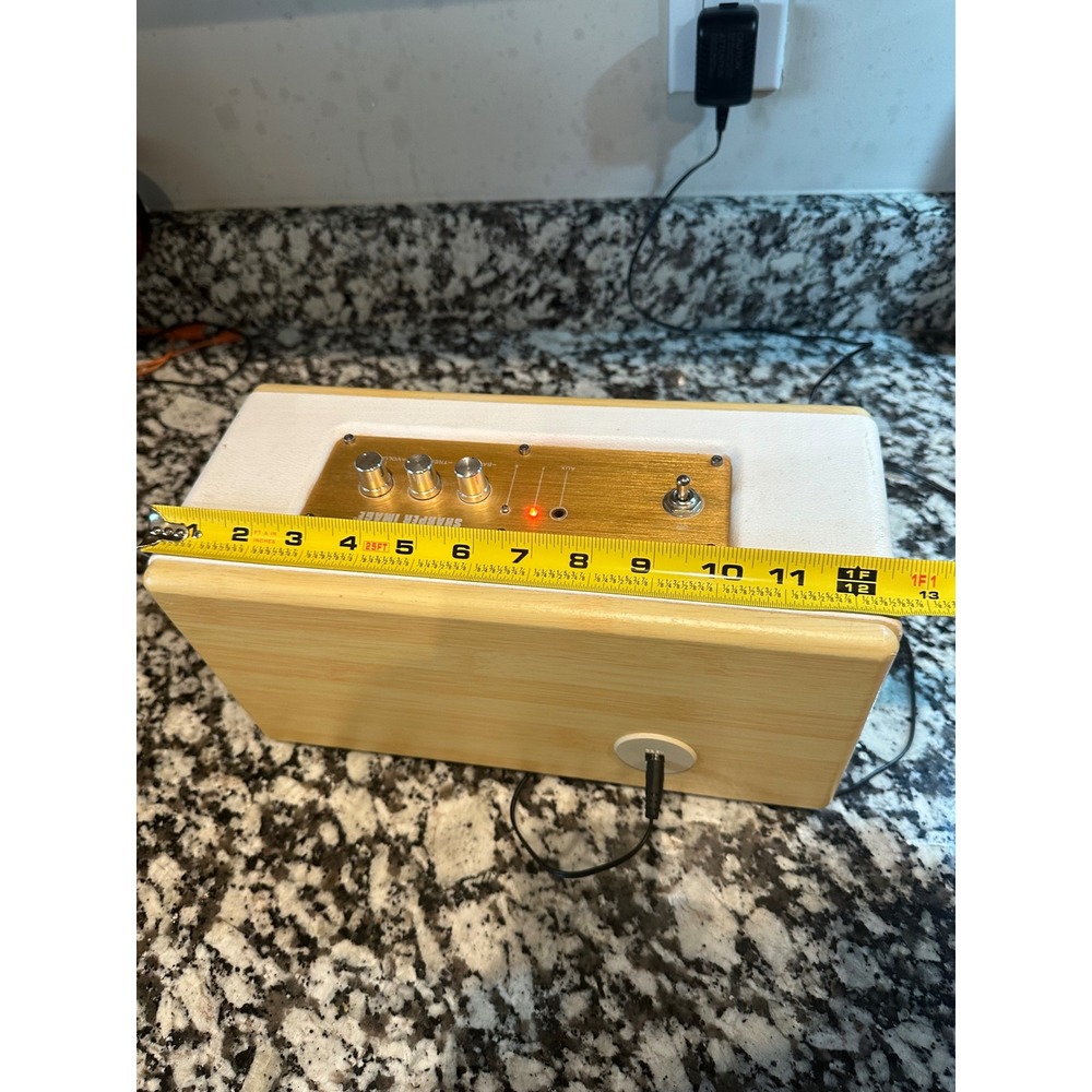 Sharper Image Vtg inspire Bluetooth Speaker Wood White Retro Mid Century Modern - Picture 5 of 8